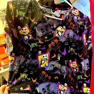 Nightmare before Christmas scrub top unisex